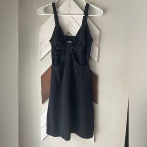 Aerie sweater dress black